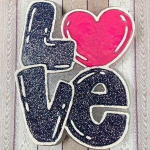 Love car freshie ready to ship scent cherry limeade made with a blue glitter